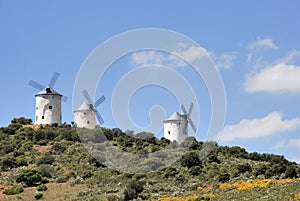 Medieval windmills in Spain