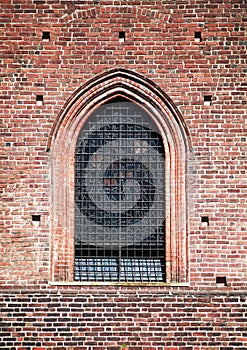 Medieval window, architecture details photo