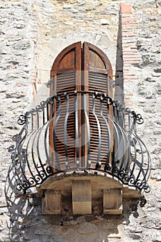 Medieval window and balcony