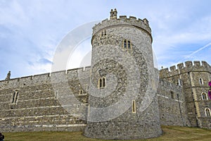 Medieval Windsor castle in Berkshire, England.