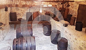 A medieval wine cellar in the Neamt fortress