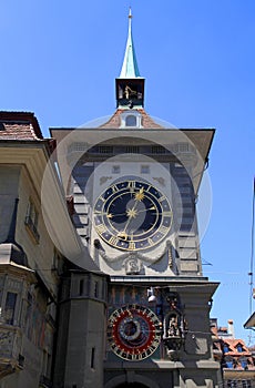 The medieval Zytglogge clock tower in Bern, Switzerland