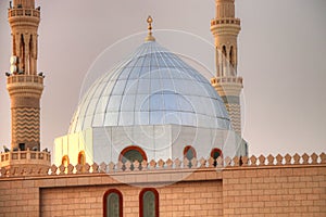 Medina/Saudi Arabia - May 30, 2015: Prophet Mohammed Mosque, Al Masjid an Nabawi photo