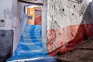 In the medina of Tetouan in Morocco.