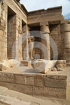 Medinet Habu ancient Egypt temple photo