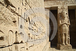 Medinet Habu ancient Egypt temple photo