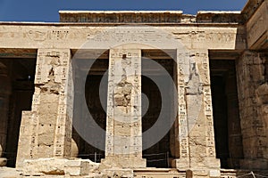 Medinet Habu Temple in Luxor, Egypt