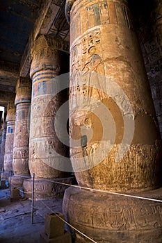 Medinet Habu TempleTheban Hills West Bank of the River Nile opposite the modern city of Luxor, Egypt