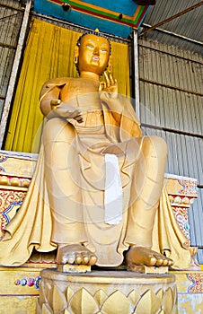 The meditating buddha