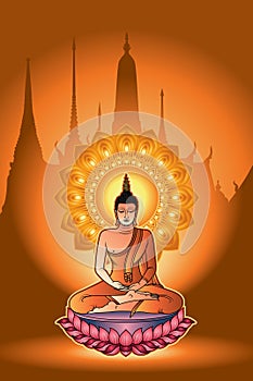 The Meditating Buddha (Pang Samti).The Thursday Buddha image