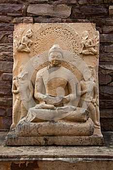 Meditating Buddha at Sanchi