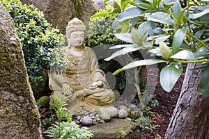 meditating Buddha sculpture