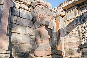 Meditating Buddha Stone Sculpture Central India