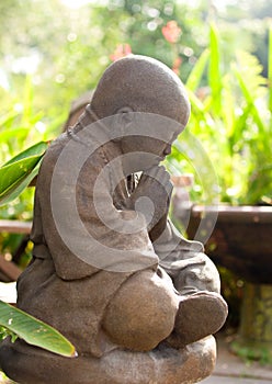 Meditating in the Garden