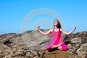 Meditación una mujer 