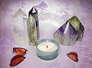 Meditation Altar and decor for relaxation and well being