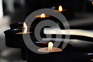 Meditation with candle