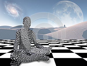 Meditation on a chessboard