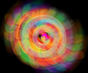 Rozjímání barva abstraktní vlna rozmazat světla v 