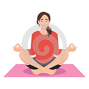 Meditation health benefits for body, mind and emotions, vector infographic with icons set