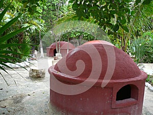 Meditation huts