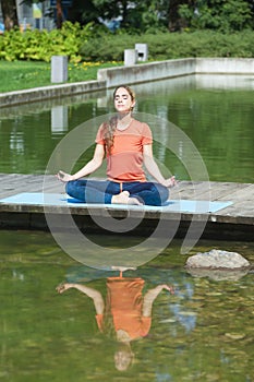 Meditation next to the water