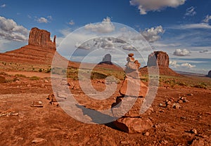 Meditation rocks in Monument Valley