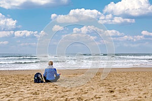 Meditation by the sea