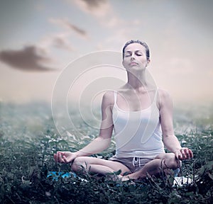 Meditation Woman. Yoga