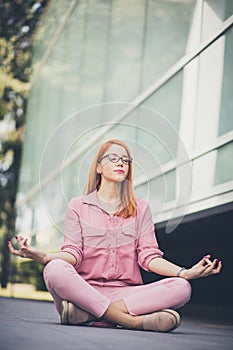 Meditation. Yoga lover. Business and pleasure.