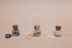 Meditations Protection Citrin Milk quartz Lapis lazuli photo