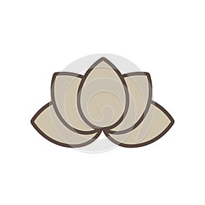 Meditative Buddha lotus flower