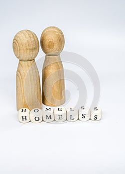 meditative, thoughtful wooden cubes with letters