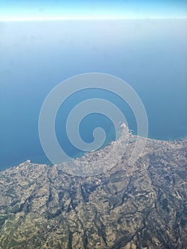 Mediteranean Sea from above