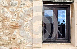 Mediteranean window reflection photo