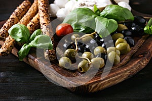 Mediterranean appetizer plate