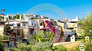 Mediterranean architecture at the idyllic small town of Cala Fornells