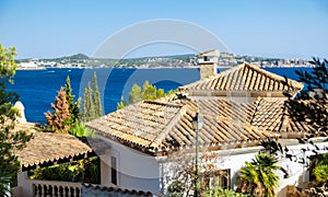 Mediterranean architecture at the idyllic small town of Cala Fornells