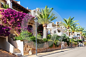 Mediterranean architecture at the idyllic small town of Cala Fornells