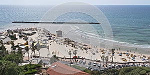 Mediterranean Beach at Netanya in Israel