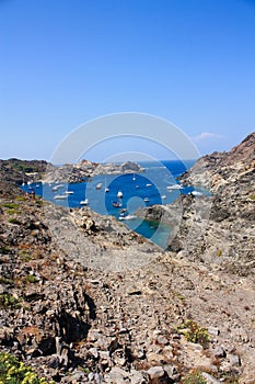 Mediterranean. Boats at Cap de Creus, Costa Brava photo