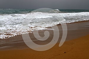 Mediterranean coast in the north of Israel