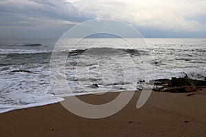 Mediterranean coast in the north of Israel