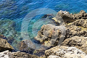 Mediterranean coast with rocks