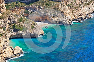 Mediterranean coast in summertime