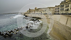 Mediterranean coast in Syracuse, Sicily