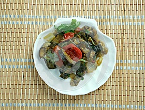 Mediterranean eggplant dish