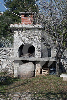 Mediterranean fireplace