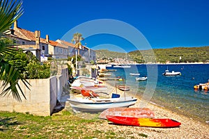 Mediterranean fishermen town of Vis coast