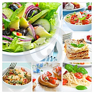 Mediterranean Food Collage